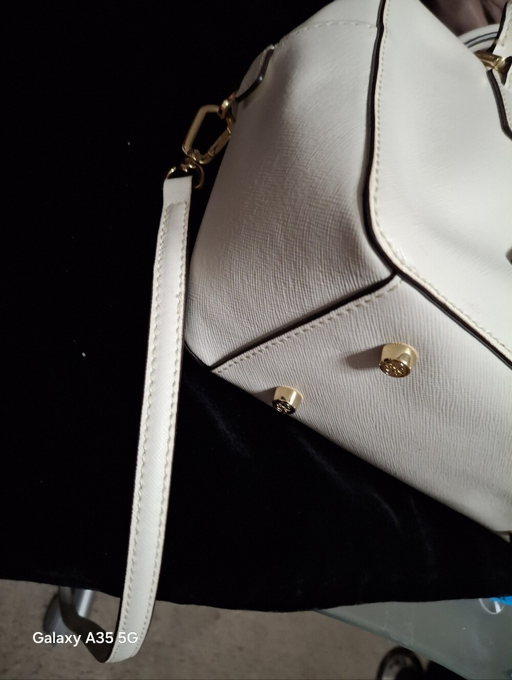 Tory Burch Mini Square Robinson satchel bag in Ivory 9.5x6x4 - Picture 14 of 15